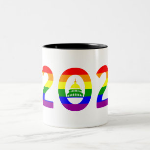 Tasse 2 Couleurs Rainbow Pride Washington D.C.