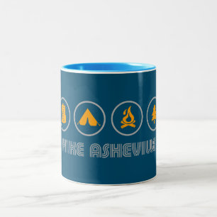 Tasse 2 Couleurs Randonnée Asheville Caroline du Nord