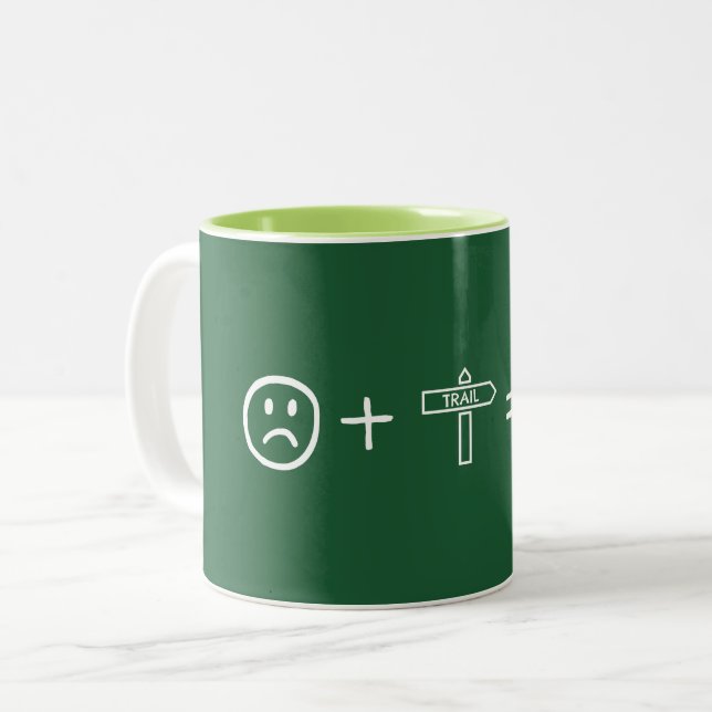 Tasse 2 Couleurs Randonnée Vous Rend Heureux (Devant gauche)