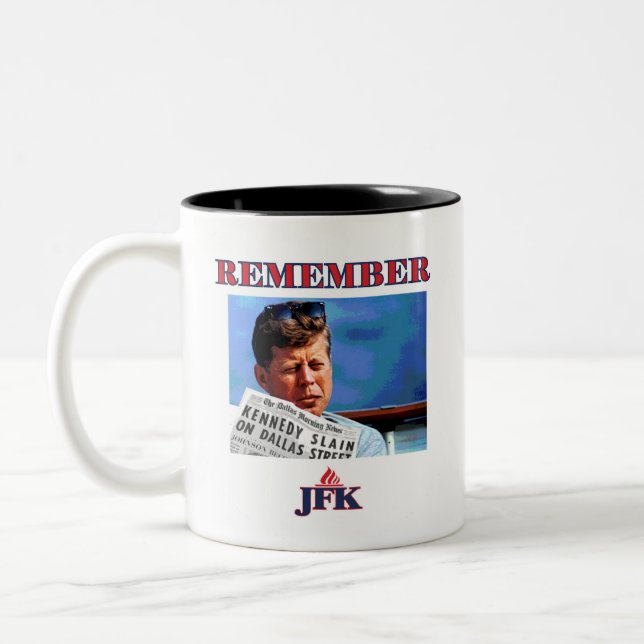TASSE 2 COULEURS RAPPELEZ-VOUS JFK (Gauche)