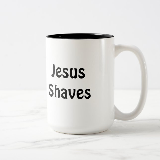 Tasse 2 Couleurs Rasages de Jésus (Droit)