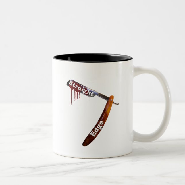 Tasse 2 Couleurs Rasoir droit de bord droit (Droit)