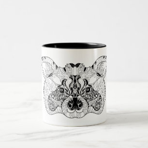 Tasse 2 Couleurs Raton laveur inspiré
