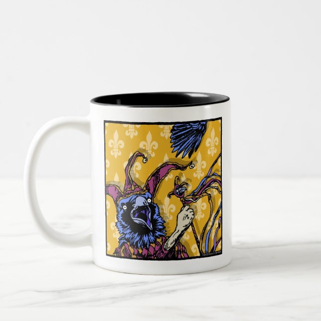Tasse 2 Couleurs Raven Mad - Pop Goth Nightmare Surreal (Gauche)