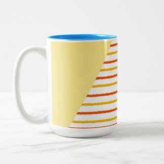 Tasse 2 Couleurs rayures abstraites art moderne
