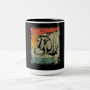 Tasse 2 Couleurs Really Vintage Hippopotamus Hippo   Hippo Lover