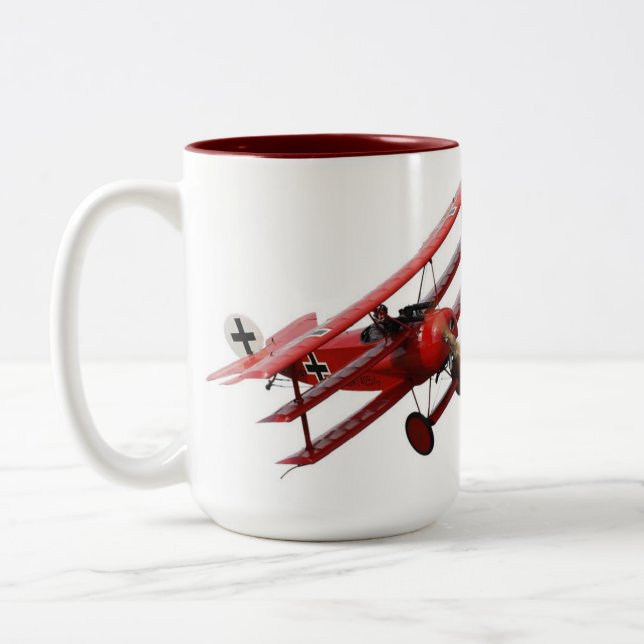 Tasse 2 Couleurs Red Baron - Fokker Dr. 1 Triplane (Gauche)