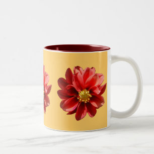 Tasse 2 Couleurs Red Dahlias