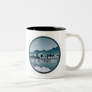 Tasse 2 Couleurs Réflexion du lac Marion en Caroline du Sud