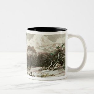 Tasse 2 Couleurs Régions boisées en hiver