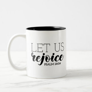 Tasse 2 Couleurs Réjouissez Evangile Graphique Écriture Art Christi