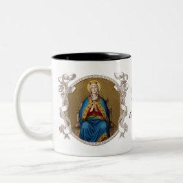 Tasse 2 Couleurs Religieux Vierge Marie Catholique Regina Coeli