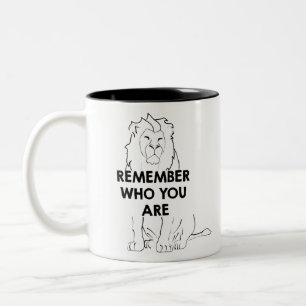Tasse 2 Couleurs Remember Who You Are - Black Print