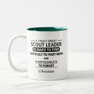 Tasse 2 Couleurs Remerciements personnalisés aux chefs scouts