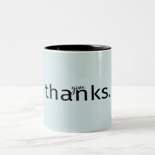 Tasse 2 Couleurs Remercier la typographie   Musique