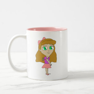 Tasse 2 Couleurs remonter chibi