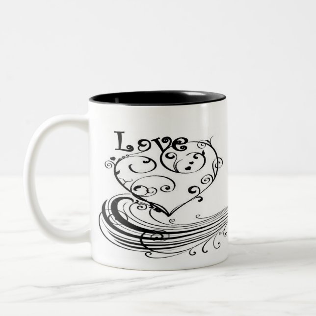 Tasse 2 Couleurs Remous de moka de Looove (Gauche)