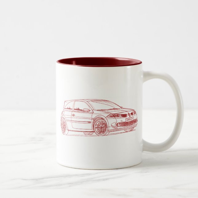 Tasse 2 Couleurs Ren Megane R26 2009 (Droit)