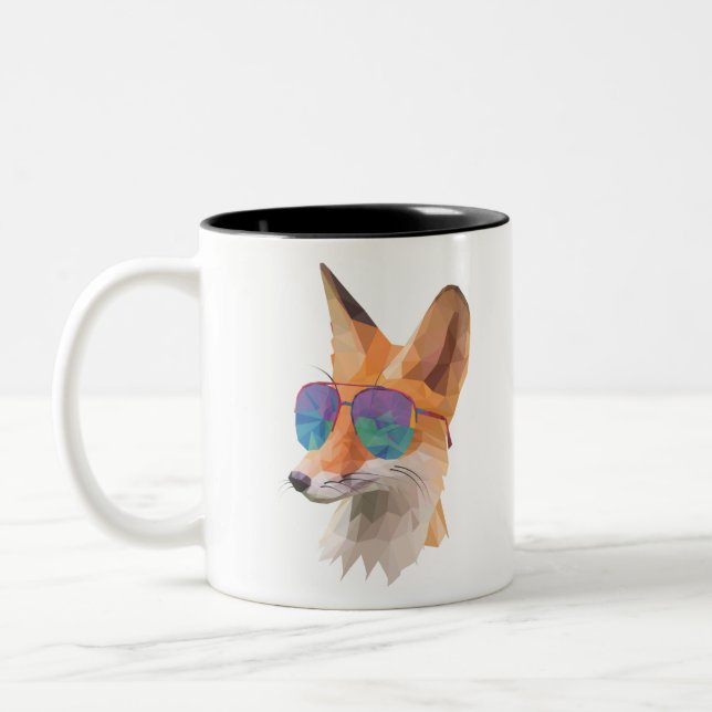 Tasse 2 Couleurs Renard cool (Gauche)
