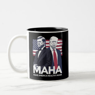 Tasse 2 Couleurs Rendre l'Amérique saine à nouveau