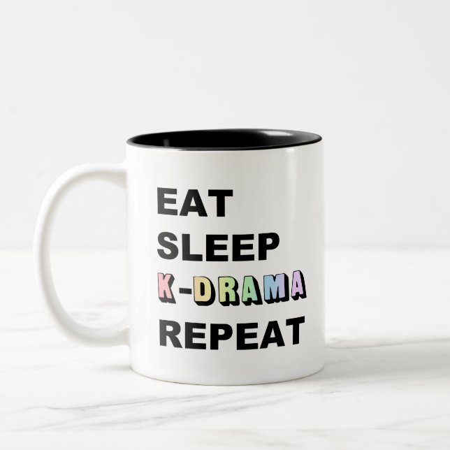 Tasse 2 Couleurs Répéter Kdrama Dormir (Gauche)