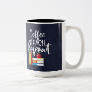 Tasse 2 Couleurs Répétition de l'enseignement du café