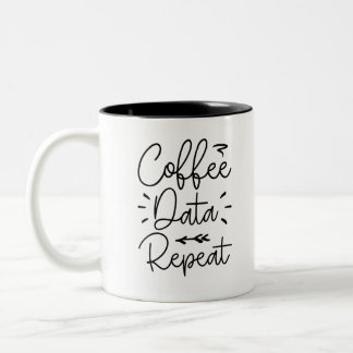 Tasse 2 Couleurs Répétition des données sur le café