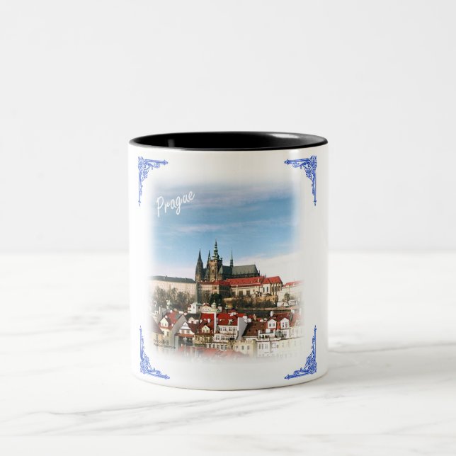 Tasse 2 Couleurs République tchèque-Prague et le chateau (Centre)