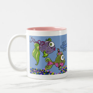 Tasse 2 Couleurs Réservoir De Poisson Monté