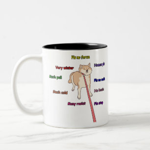 Tasse 2 Couleurs Résistance à Shiba inu
