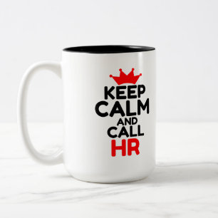 TASSE 2 COULEURS RESTER CALME ET APPELER HR