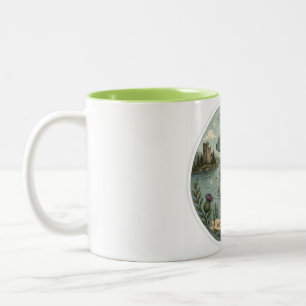Tasse 2 Couleurs Restez Curieux Cozy Cryptide Nessie Monstre du Loc
