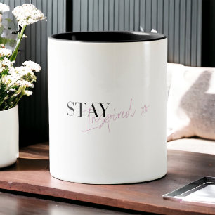 Tasse 2 Couleurs Restez inspiré Message positif inspirant