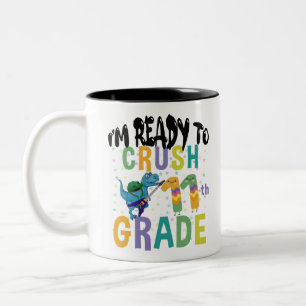 Tasse 2 Couleurs Retour à l'école Je suis prêt à rocker 11e année D