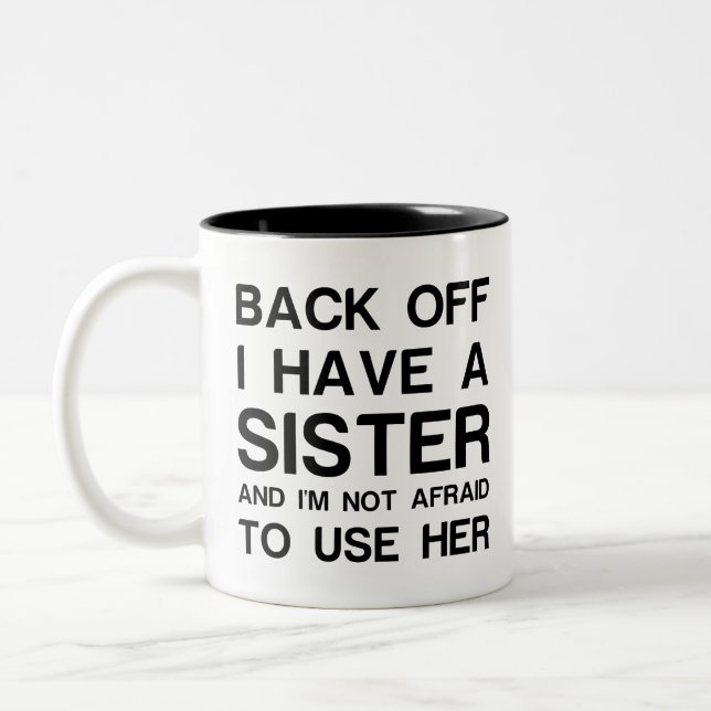 TASSE 2 COULEURS RETOUR J'AI UNE SOEUR (Gauche)