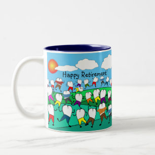 Tasse 2 Couleurs Retraite dentaire adorable 