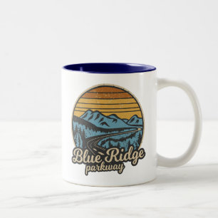 Tasse 2 Couleurs Rétro Blue Ridge Parkway