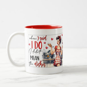 Tasse 2 Couleurs Retro Chic : Vintage Pop Art Drôle Humour Citation