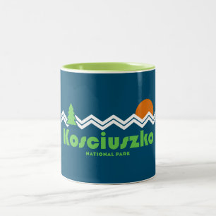 Tasse 2 Couleurs Rétro du parc national Kosciuszko