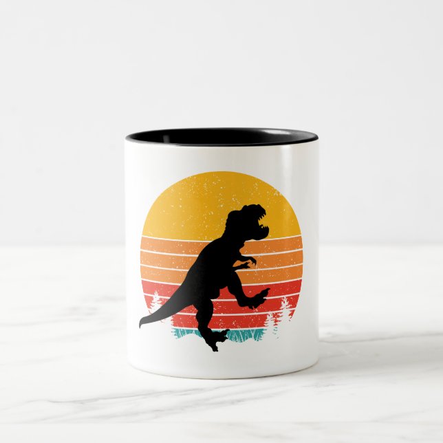 Tasse 2 Couleurs Retro Rex Roars (Centre)