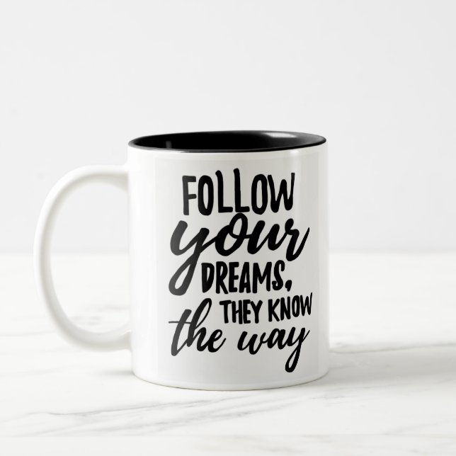 Tasse 2 Couleurs rêve sur votre propre mule (Gauche)