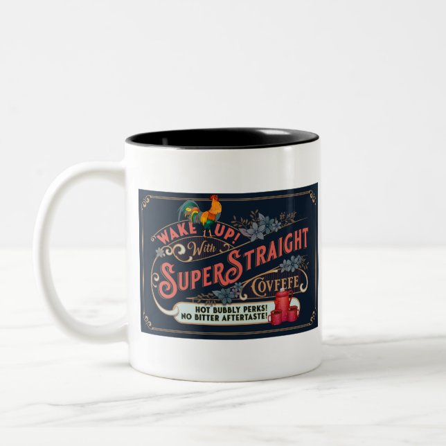 Tasse 2 Couleurs  Réveille-Toi ! Avec SuperStraight Covfefe! (Gauche)