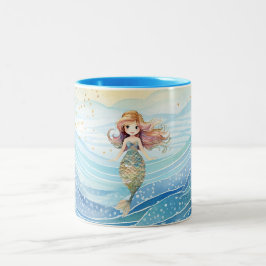 Tasse 2 Couleurs Rêves de sirènes pour filles