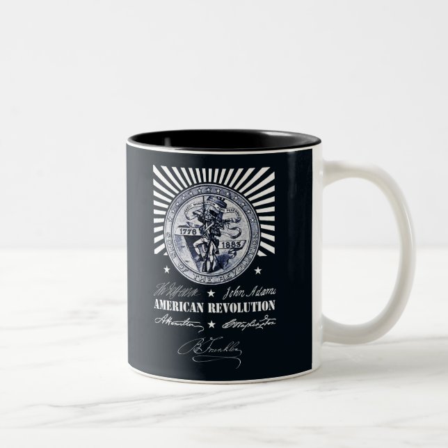 Tasse 2 Couleurs Révolution américaine Alexander Hamilton (Droit)