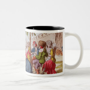 Tasse 2 Couleurs Révolutionnaires français dansant le carmagnole