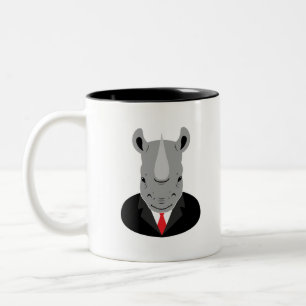 Tasse 2 Couleurs Rhinoceros tuxedo