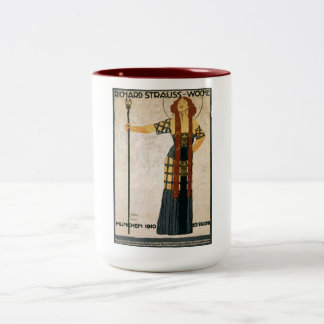 Tasse 2 Couleurs Richard Strauss, Munich, Allemagne, Opéra, Vintage