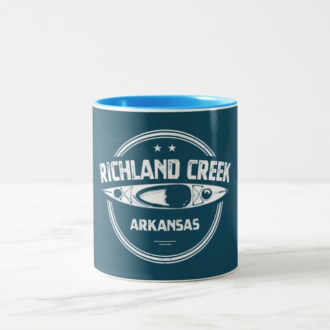 Tasse 2 Couleurs Richland Creek Arkansas Kayaking (Centre)