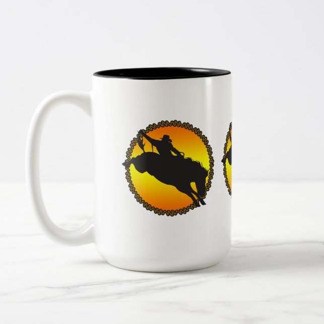 Tasse 2 Couleurs Ride Bronc (Gauche)