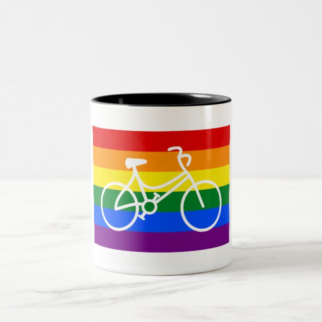 Tasse 2 Couleurs Ride Pride Cyclisme (Centre)